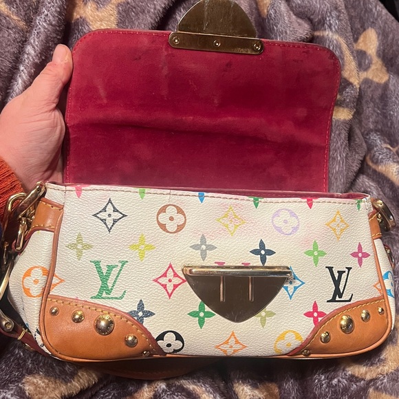 Louis Vuitton Takashi Murakami Y2K Rainbow Monogram White Marilyn Shoulder Bag - Picture 12 of 17